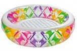 Бассейн INTEX 229*56см прозрачный с цветными вставками 56494