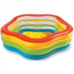 Бассейн INTEX 185*180*53см с надувным дном, от 6 лет 56495