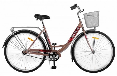 Велосипед 28' городской, рама женская STELS NAVIGATOR-345 LADY коричневый, 1 ск., 20' LU079054