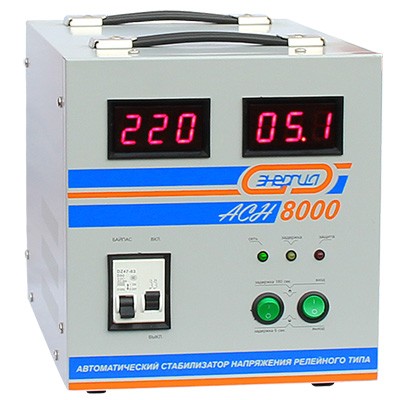 Стабилизатор напряжения Энергия АСН-8000 цифровой дисплей