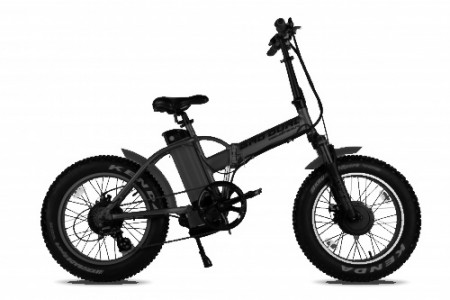 Электровелосипед 2-х колесный (велогибрид) WELLNESS BAD DUAL NEW matt black-1948