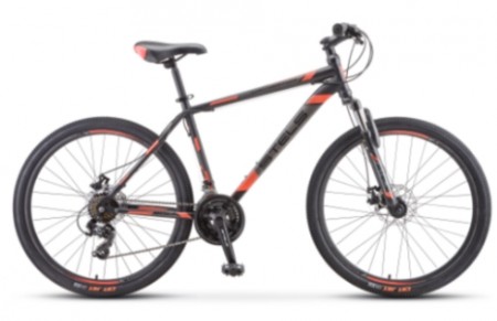 Велосипед 26' хардтейл STELS NAVIGATOR-500 MD диск, черный/красный 21ск., 16' (2019)