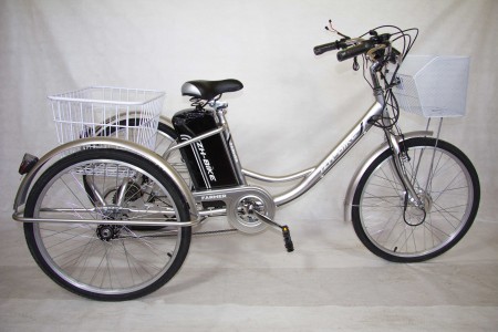 Электровелосипед 3х-колесный Иж-Байк Фермер 24', 250 W, 36B/12Ah Li-ion, серебрянный