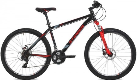 Велосипед 27,5' хардтейл STINGER ARAGON черный, 16' 27 SHD.ARAGON.16 BK 8 (2018)