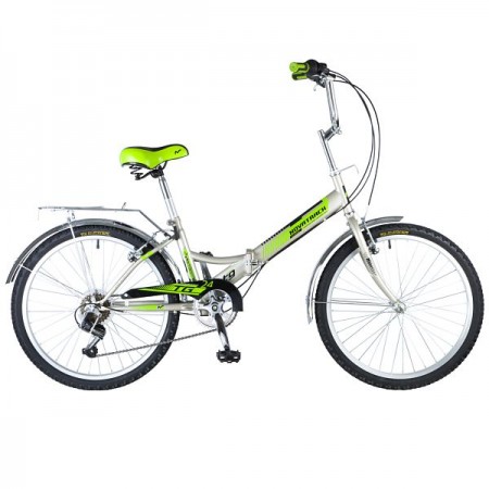 Велосипед 24' складной NOVATRACK TG тормоз V-brake, серый, 6 ск. 24 FTG 6 SV.GR 8-1 (2018)