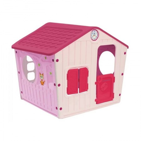 Игровой домик STARPLAST Домик-вилла для девочек, 140*108*115,5 см, розовый 04-561