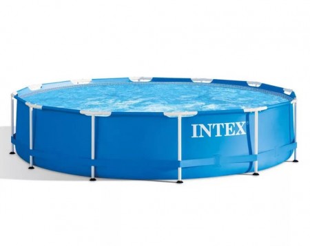 Бассейн каркасный Intex 28210/28210 NP 366*76см Metal Frame БЕЗ ОБОРУДОВАНИЯ