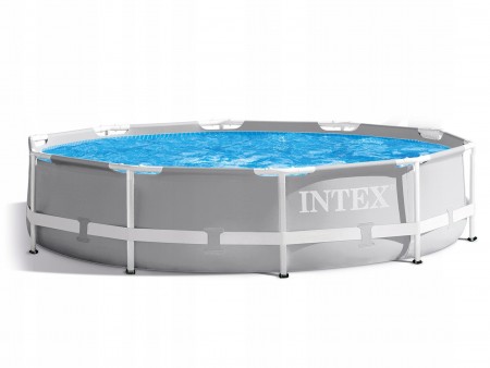 Бассейн каркасный INTEX 457*122см Prism Frame Pool ФИЛЬТР-НАСОС , ЛЕСТНИЦА, ТЕНТ, ПОДСТИЛКА 26726 GN