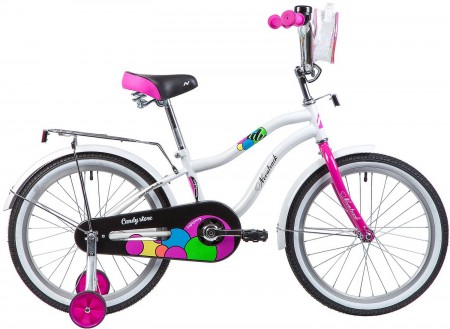 Велосипед 20' NOVATRACK CANDY белый 205CANDY.WT9 (2019)