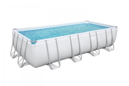 Бассейн каркасный BESTWAY SteelPro 549*274*122 см насос с песч.фил.,лестница, настил, дозатор 56466