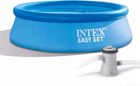 Бассейн надувной Intex 28108 244*61 см Easy Set 1942л, фил.-насос 1250л/ч