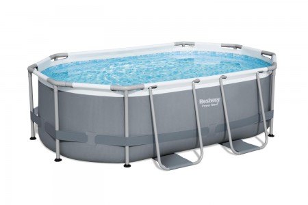 Бассейн каркасный BESTWAY Power Steel 305х200х84см, 3668л, фил.-насос 1249л/ч, попл.-дозатор 5614A